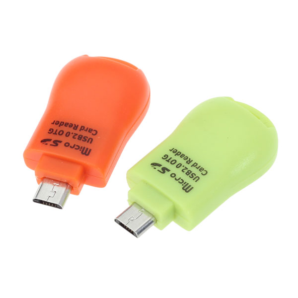 

Тыква форма USB 2.0 мини микро-USB OTG для TF кард-ридер